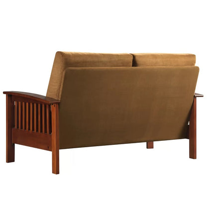 Loveseat: 60'' Recessed Arm Loveseat Sofa
