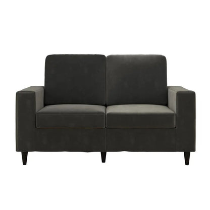 Loveseat: 60'' Square Arm Loveseat Sofa