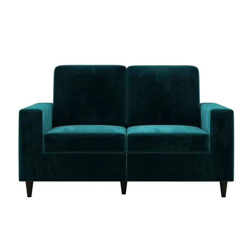 Loveseat: 60'' Square Arm Loveseat Sofa