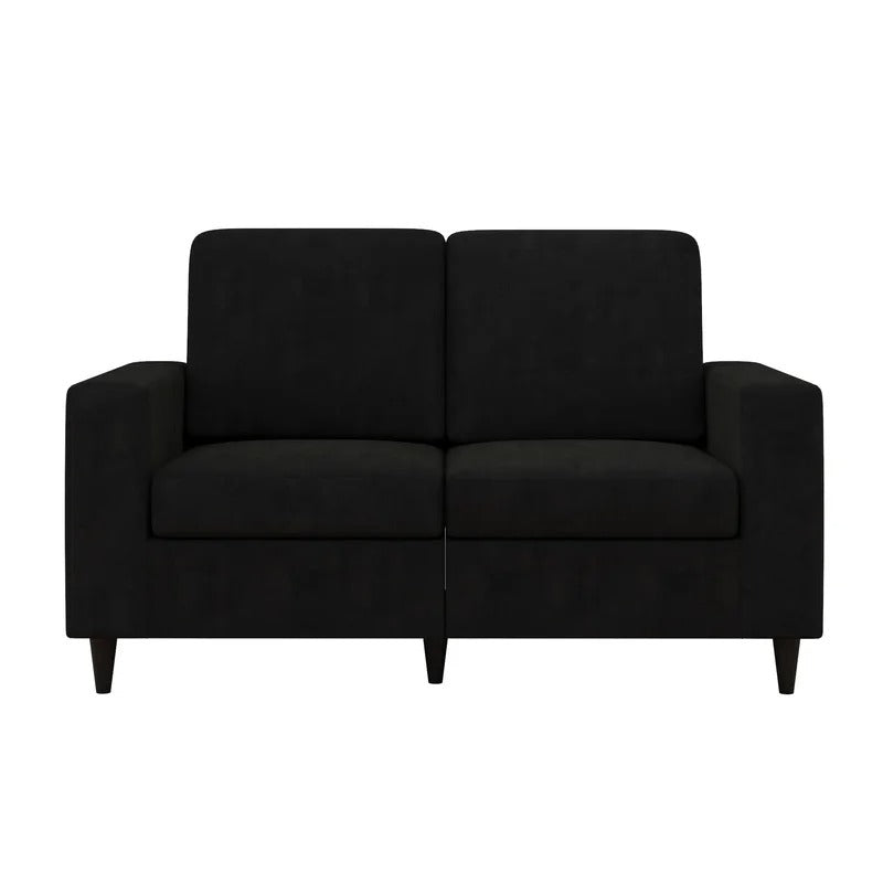 Loveseat: 60'' Square Arm Loveseat Sofa
