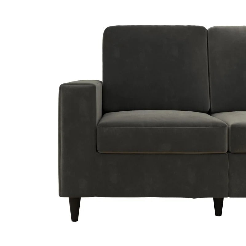 Loveseat: 60'' Square Arm Loveseat Sofa