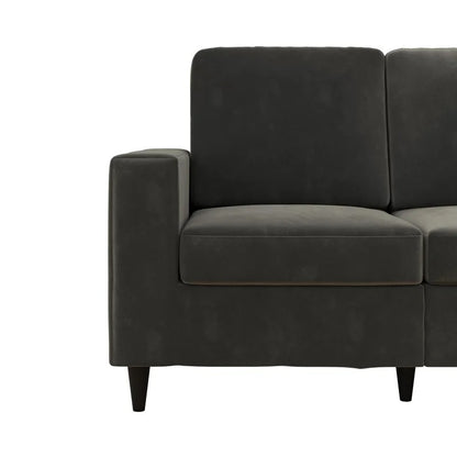 Loveseat: 60'' Square Arm Loveseat Sofa
