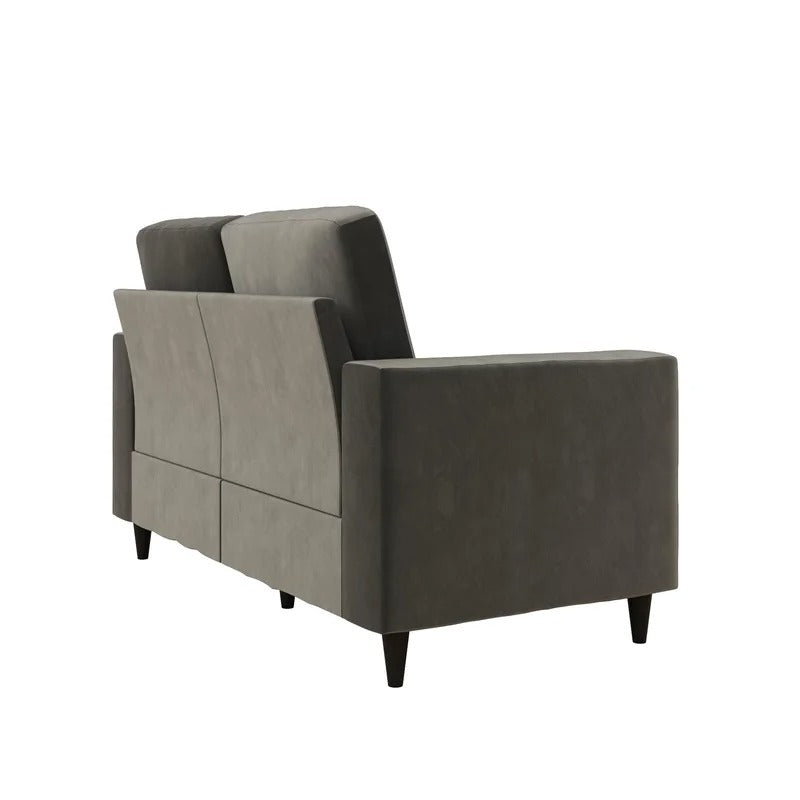 Loveseat: 60'' Square Arm Loveseat Sofa