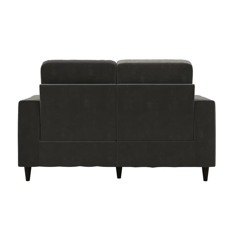 Loveseat: 60'' Square Arm Loveseat Sofa