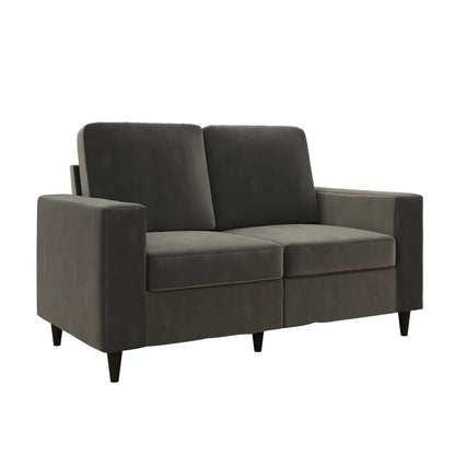 Loveseat: 60'' Square Arm Loveseat Sofa