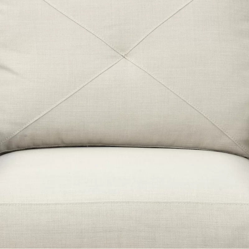 Loveseat:  64'' Linen Flared Arm Loveseat Sofa