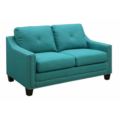 Loveseat:  64'' Linen Flared Arm Loveseat Sofa