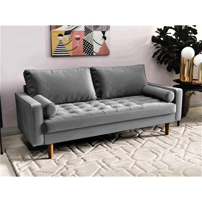 Loveseat: 69.68'' Velvet Square Arm Sofa