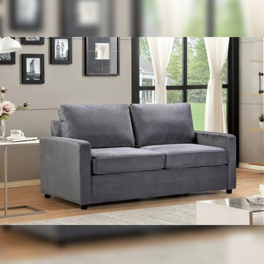 Loveseat 70'' Velvet Square Arm Loveseat Sofa