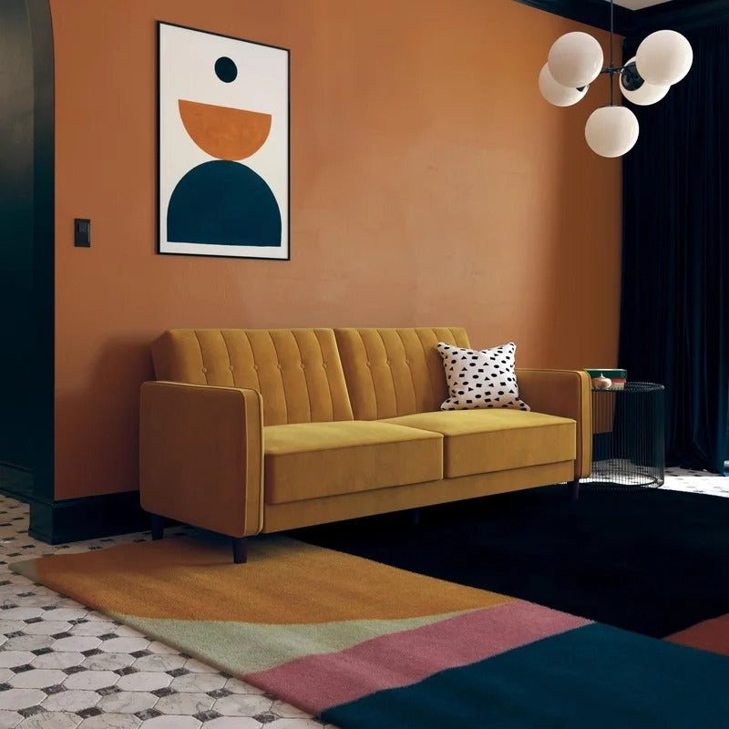 Loveseat: 81.5'' Square Arm Sleeper Sofa