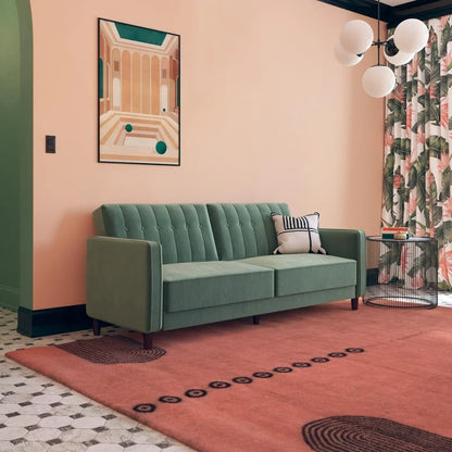 Loveseat: 81.5'' Square Arm Sleeper Sofa