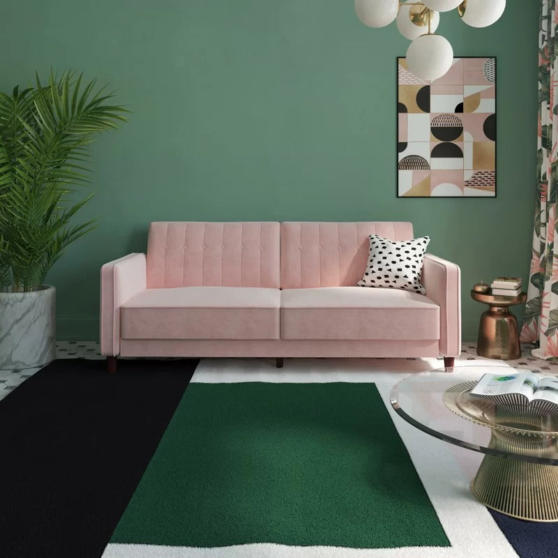 Loveseat: 81.5'' Square Arm Sleeper Sofa