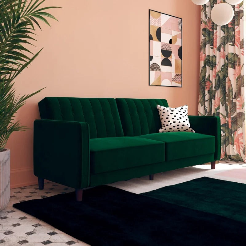 Loveseat: 81.5'' Square Arm Sleeper Sofa