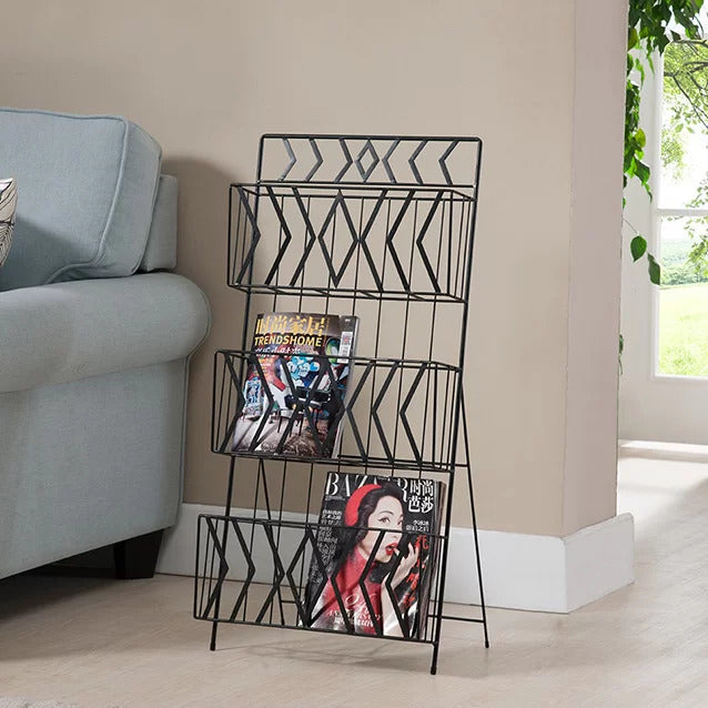 Magazine Racks: 3 Tier Magazine Rack