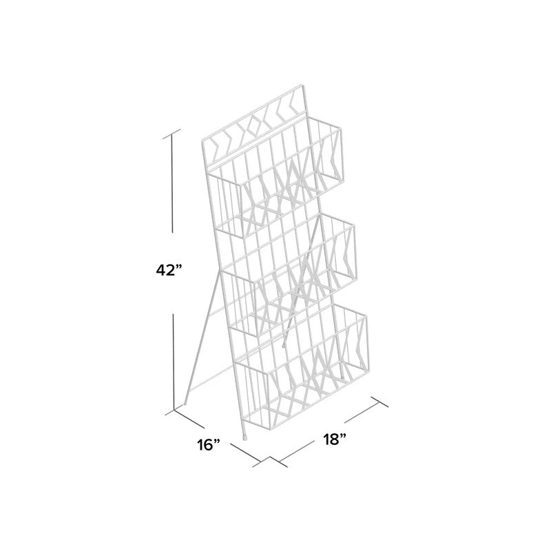 Magazine Racks: 3 Tier Magazine Rack