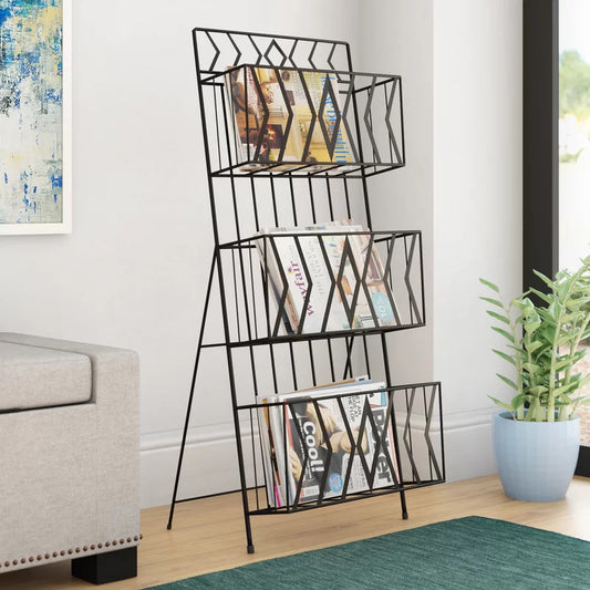 Magazine Racks: 3 Tier Magazine Rack