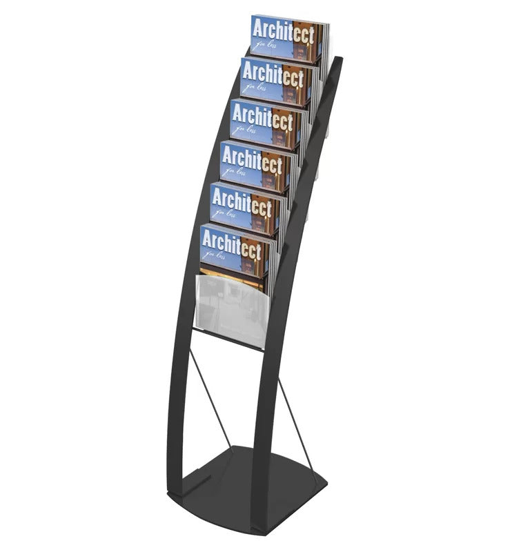 Magazine Racks: Contemporary Floor Display Stand