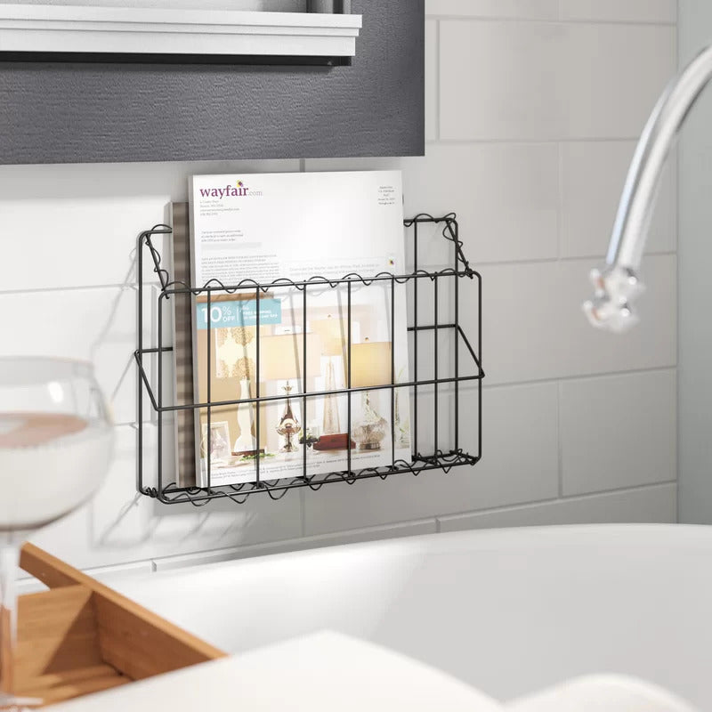 Magazine Racks: Cups Wall Mounted Iron Mail Magazine Rack