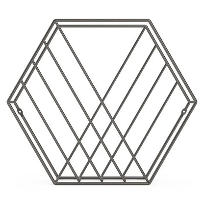 Magazine Racks: Hexagonal Shaped Magazine Rack