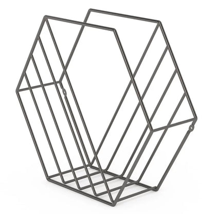 Magazine Racks: Hexagonal Shaped Magazine Rack