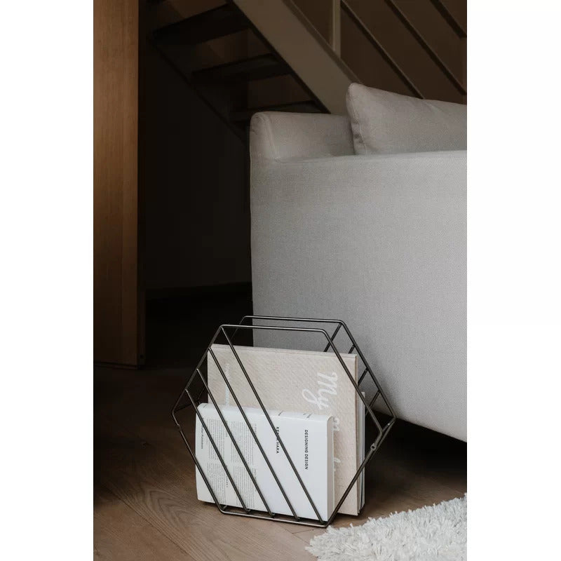 Magazine Racks: Hexagonal Shaped Magazine Rack