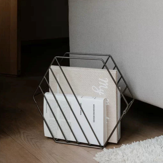 Magazine Racks Hexagonal Shaped Magazine Rack