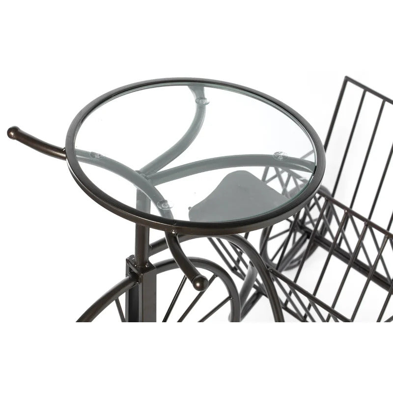 Magazine Racks: Metal Bicycle Magazine Rack