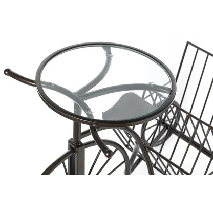 Magazine Racks: Metal Bicycle Magazine Rack