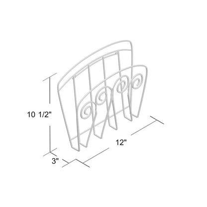 Magazine Racks: Scroll Wall Mount Magazine Rack