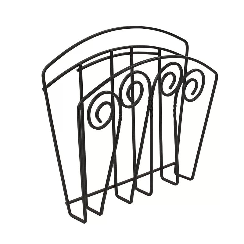 Magazine Racks: Scroll Wall Mount Magazine Rack