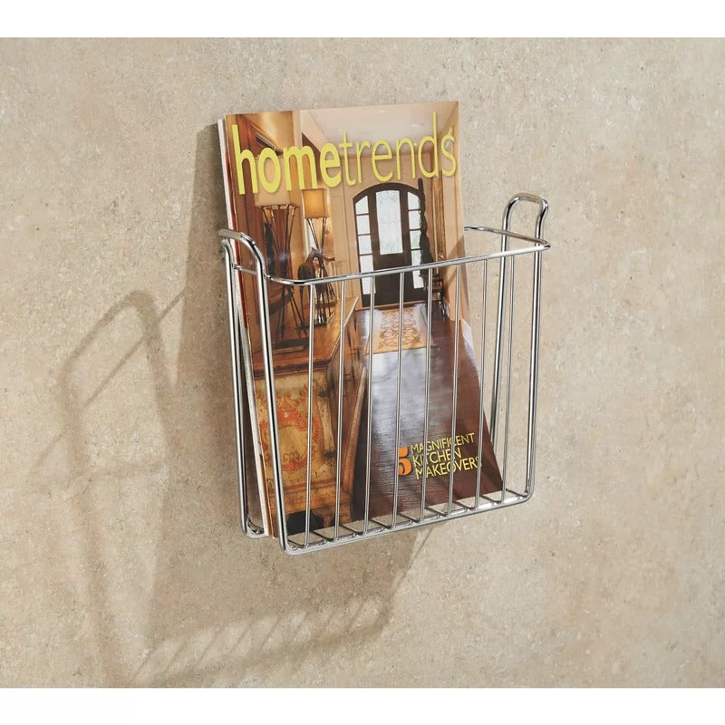 Magazine Racks: Wallmount Newspaper and Magazine Rack