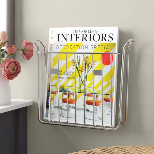 Magazine Racks: Wallmount Newspaper and Magazine Rack