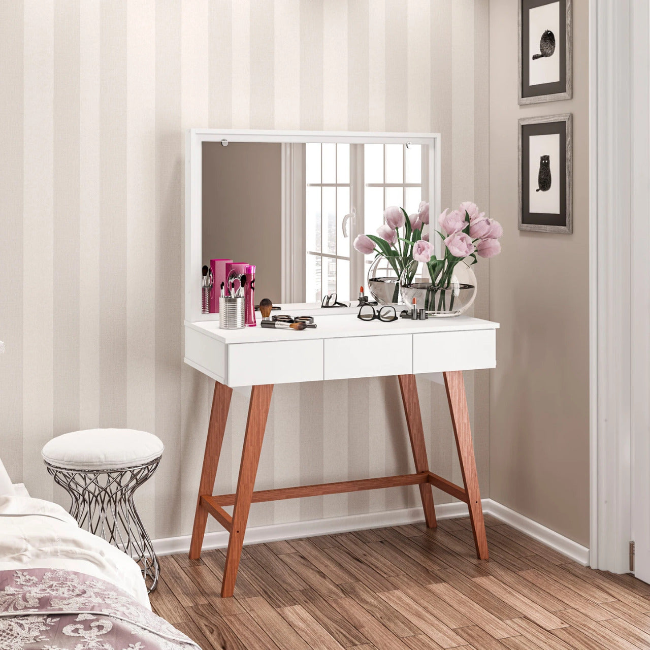 Makeup Vanity : Drake Vanity Dressing Table