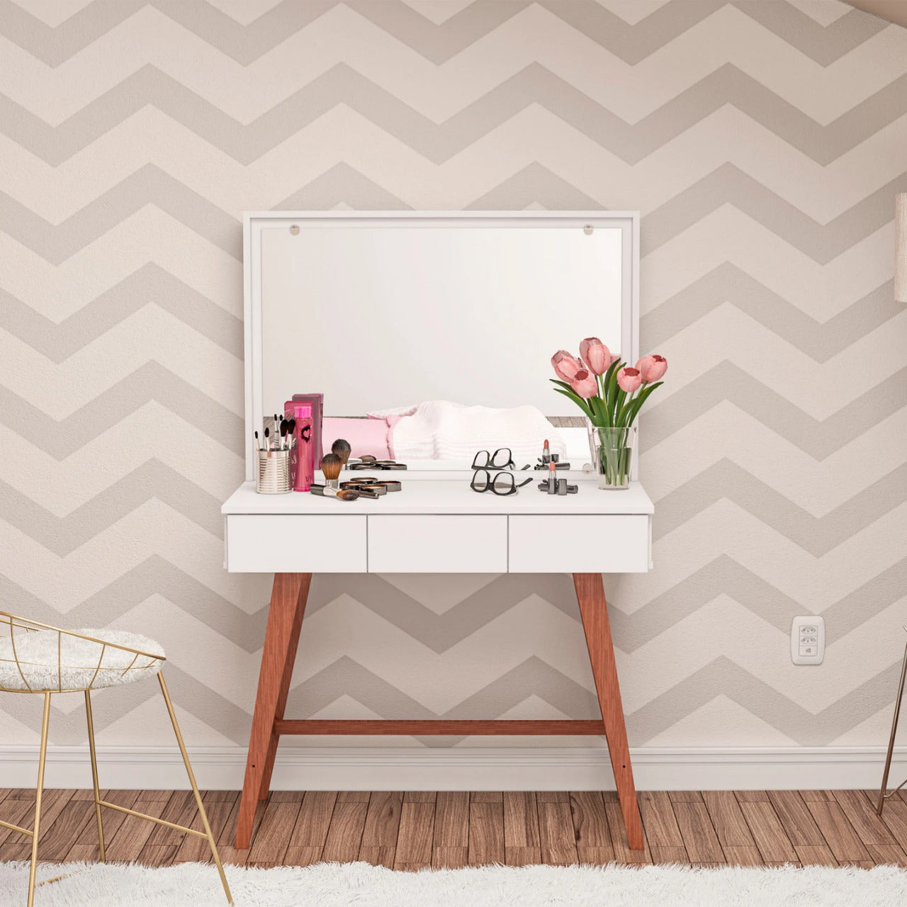 Makeup Vanity : Drake Vanity Dressing Table