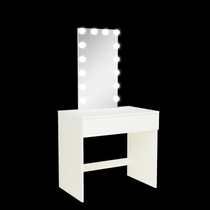 Makeup Vanity: Dressing Table With Light Bulbs