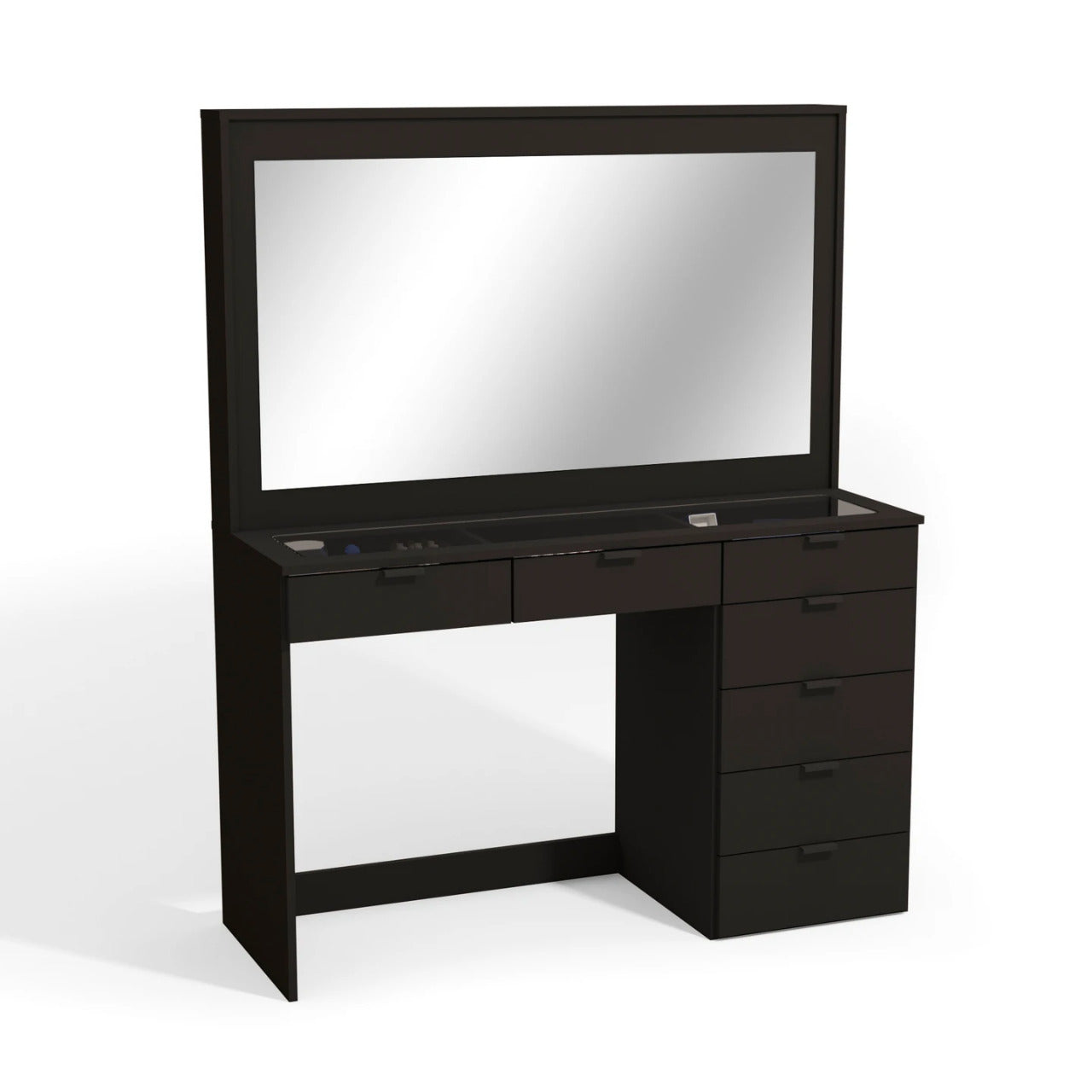 Makeup Vanity: Dressing Table with Glass Top