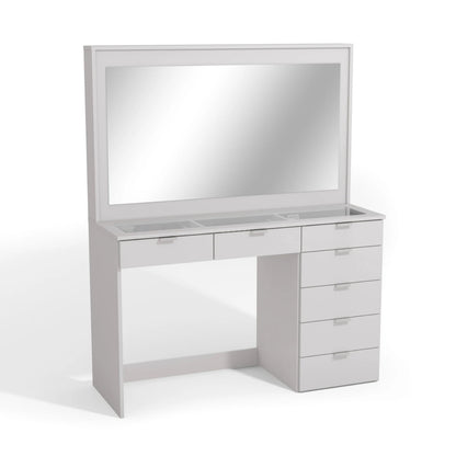 Makeup Vanity: Dressing Table with Glass Top