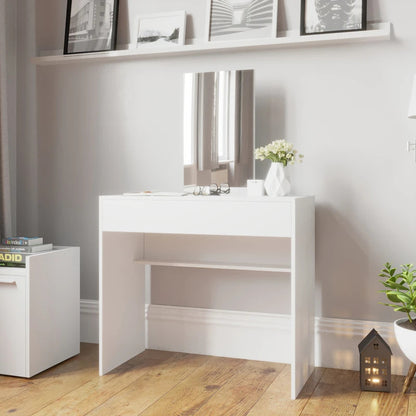 Makeup Vanity: Modern Dressing Table with Mirror & 1 Drawer