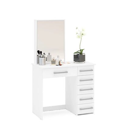 Makeup Vanity : Modern White Makeup Vanity