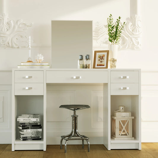 Makeup Vanity : White Alina Dressing Table