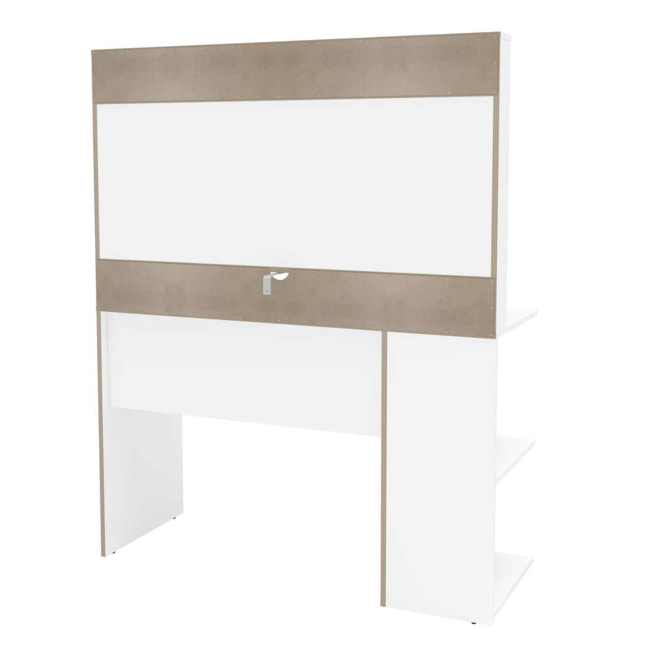 Makeup Vanity : White Makeup Vanity, Dressing Table with 2 Drawers & 3 Shelves