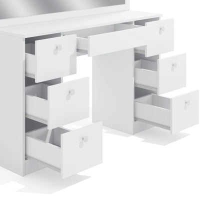 Makeup Vanity : White Modern Makeup Vanity