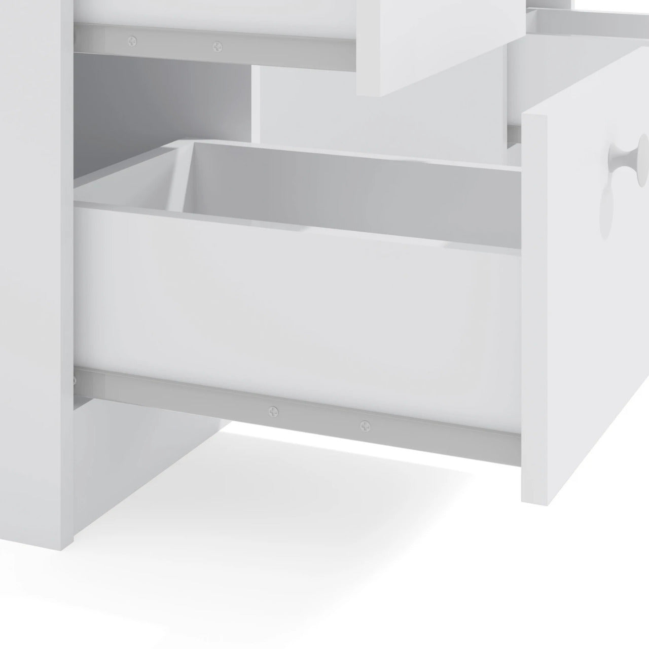 Makeup Vanity : White Modern Makeup Vanity