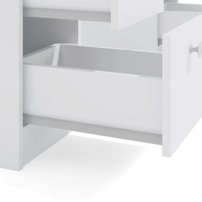 Makeup Vanity : White Modern Makeup Vanity