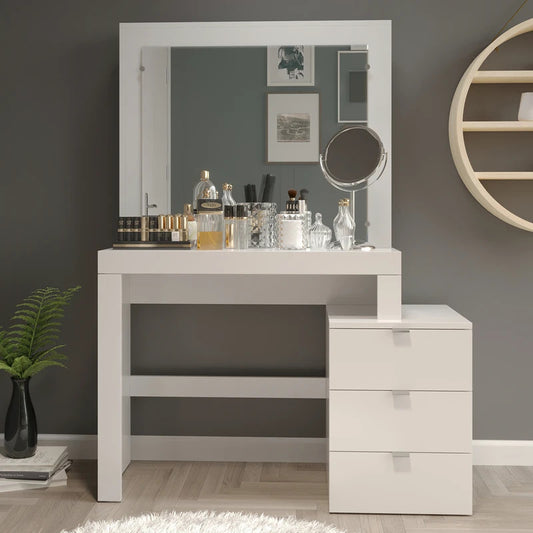 Makeup Vanity : White Ruby Dressing Table