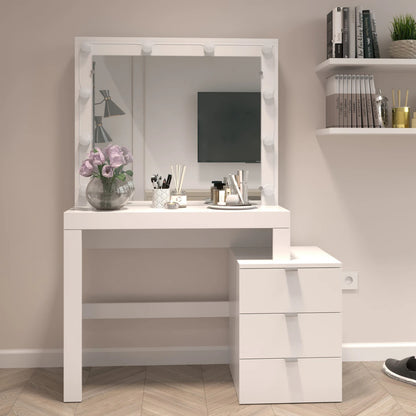 Makeup Vanity : White Ruby Dressing Table
