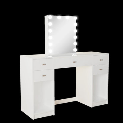 Makeup Vanity: kellie Vanity with Light Bulbs