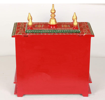 Mandir: Hardwood Rajasthani Art Wooden Temple