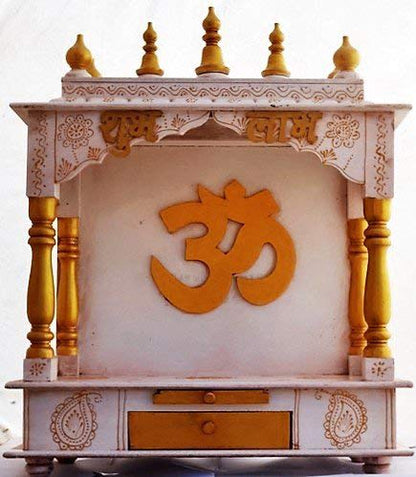 Mandir: Rajasthani Ethnic Handcrafted Wooden Temple/Mandir/Pooja Ghar/Mandapam