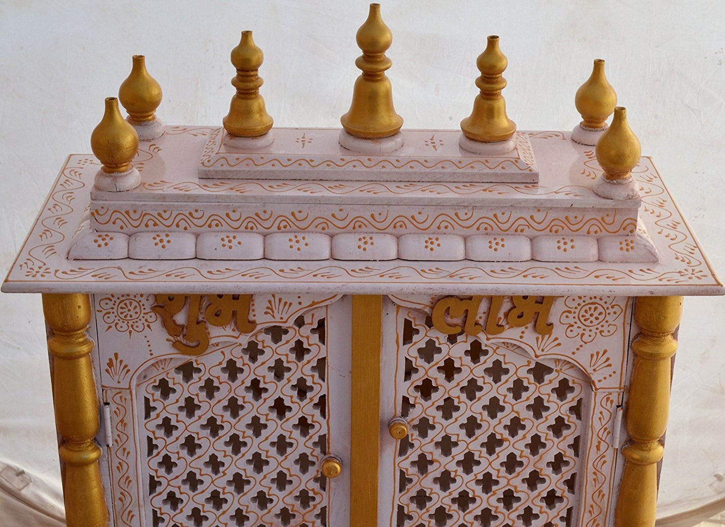 Mandir: Rajasthani Ethnic Handcrafted Wooden Temple/Mandir/Pooja Ghar/Mandapam